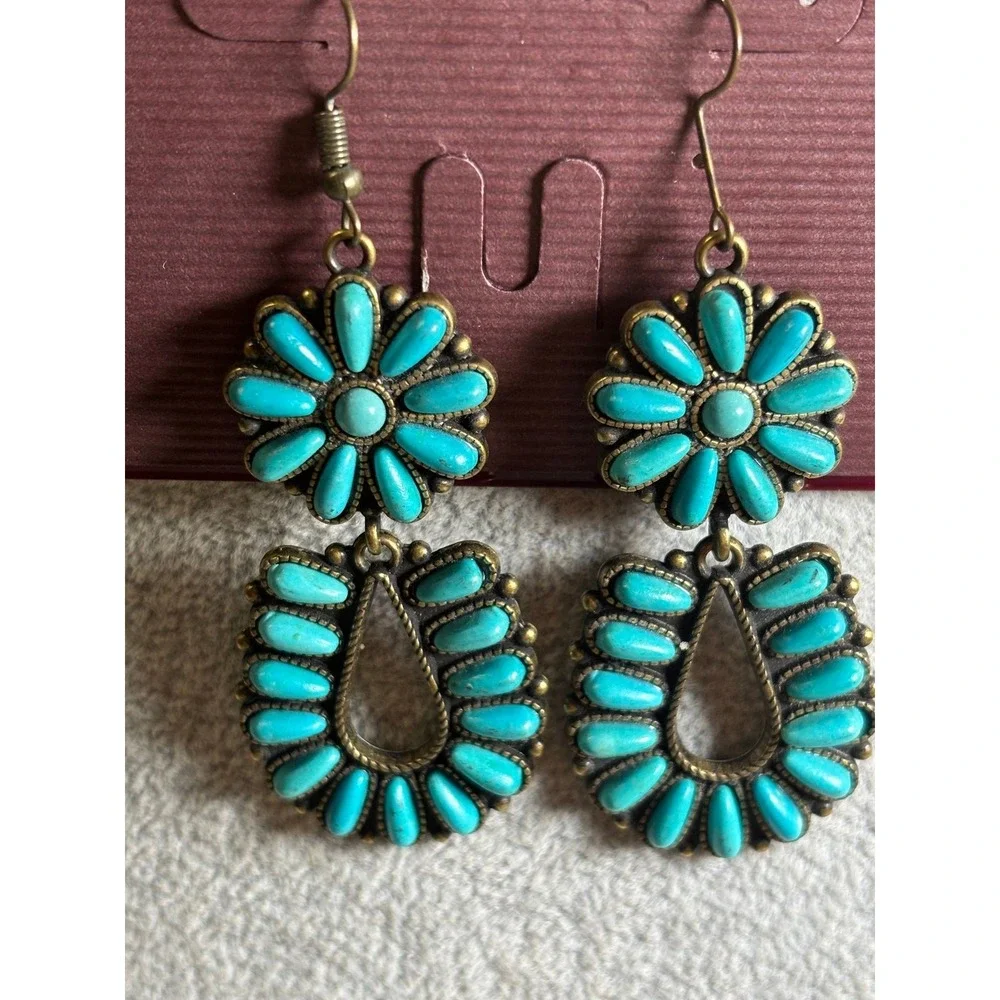 #43.  Southwestern-style Dangle Earrings